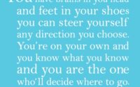 picture of text quoting Dr. Seuss's Oh the places you'll go.